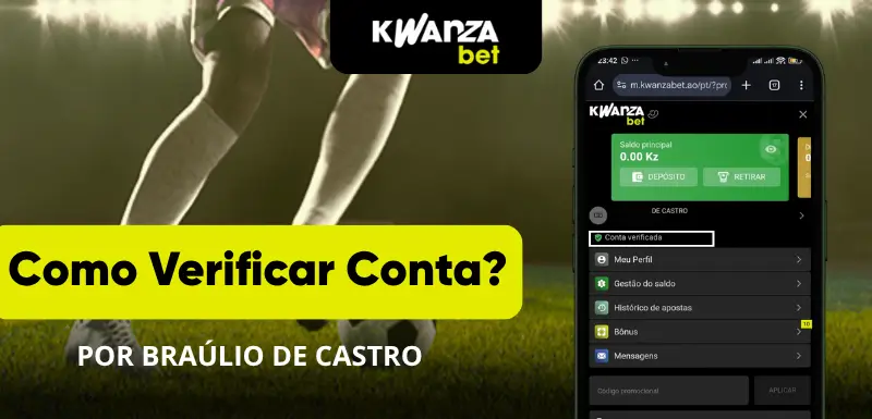 Como verificar a conta Kwanzabet